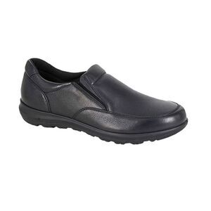IMAC Mens Leather Twin Gusset Shoes / Black